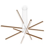 Pix Sticks Tie Stix Wood Warm Dim Suspension with Power - White / Wood Cherry