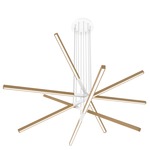 Pix Sticks Tie Stix Wood Warm Dim Suspension with Power - White / Wood White Oak