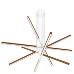 Pix Sticks Tie Stix Wood Suspension with Power - White / Wood Cherry