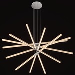 Pix Sticks Tie Stix Wood Suspension with Power - Satin Nickel / Wood Maple
