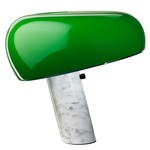 Snoopy Table Lamp - White Marble / Green