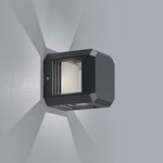 Logone 120V Outdoor Wall Light - Charcoal