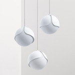 Ohm Multi Light Pendant - Matte White Sandtex / Matte Opal