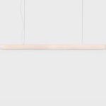 2X4 Linear Suspension - Satin White / Whitewashed Pine