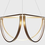 Chord Cluster Chandelier - Bronze