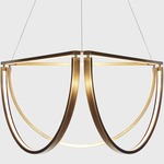 Chord Cluster Chandelier - Bronze