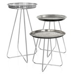 New Casablanca Table Set of Three - Silver