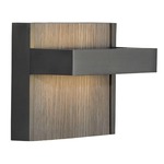 Ashland LED Wall Light - Discontinued Floor Model - Satin Nickel / Grey Oak