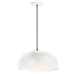 Dome Pendant - Gloss White / Semi Gloss White