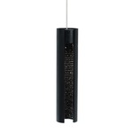 FSJ LED Dolly Pendant - Discontinued Floor Model - Satin Nickel / Black / Black