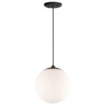 Globe Pendant - Burnished Bronze / White