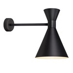 Mid Century LED Wall Light - Matte Black / Matte Black