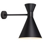 Mid Century LED Wall Light - Matte Black / Matte Black
