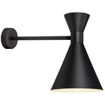 Mid Century RLM LED Wall Light - Discontinued Model - Matte Black / Gloss White