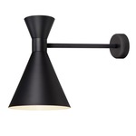 Mid Century Wall Light - Matte Black / Matte Black