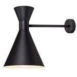 Mid Century Wall Light - Matte Black / Matte Black