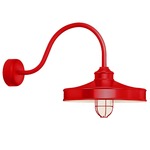 Nostalgia Outdoor LED Wall Light - Red / Frosted