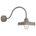 Nostalgia Outdoor Wall Light - Textured Graphite / Frosted