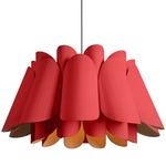 Federica Pendant - Black / Red/ Ash