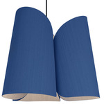 Julieta Pendant - Black / Blue / Ash