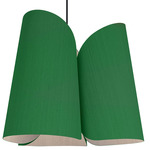 Julieta Pendant - Black / Green / Ash