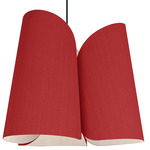 Julieta Pendant - Black / Red / Ash