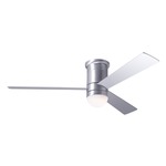 Cirrus Flush DC Ceiling Fan with Light - Brushed Aluminum / Aluminum