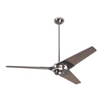 Torsion Ceiling Fan - Bright Nickel / Graywash