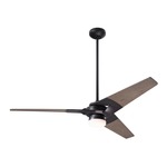 Torsion Ceiling Fan with Light - Dark Bronze / Graywash