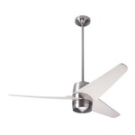 Velo DC Ceiling Fan - Bright Nickel / Whitewash