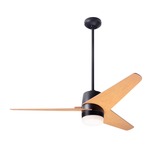 Velo DC Ceiling Fan with Light - Dark Bronze / Maple