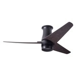 Velo Flush DC Ceiling Fan - Dark Bronze / Ebony Wood