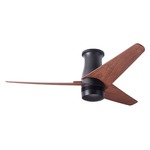 Velo Flush DC Ceiling Fan - Dark Bronze / Mahogany Blades
