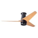 Velo Flush DC Ceiling Fan - Dark Bronze / Maple