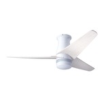 Velo Flush DC Ceiling Fan - Gloss White / Whitewash