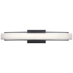 Rowan Bathroom Vanity Light - Matte Black / Etched Opal