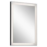 Ryame Lighted Mirror - Matte Black / Frosted