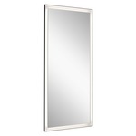 Ryame Lighted Wardrobe Mirror - Matte Black / Frosted