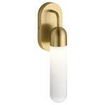 Sorno Wall Sconce - Champagne Gold / Etched Opal