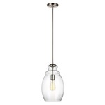 Marino Pendant - Satin Nickel / Clear