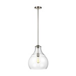 Zola Pendant - Satin Nickel / Clear