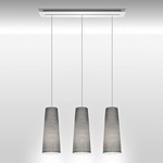 Tite Two Linear Multi Light Pendant - White / Black