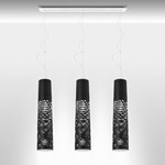 Tress Linear Multi Light Pendant - White / Black