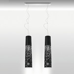 Tress Linear Multi Light Pendant - White / Black