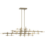 Grid Pendant - Soft Gold