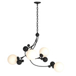 Sprig Pendant - Black / Opal