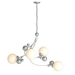 Sprig Pendant - Vintage Platinum / Opal