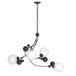 Sprig Pendant - Black / Opaline