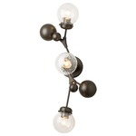 Sprig Wall Sconce - Dark Smoke / Water Glass