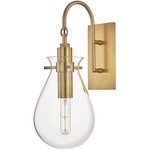 Ivy Wall Light - Aged Brass / Clear